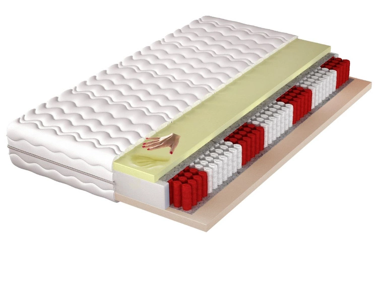 Taschenfederkernmatratze Multipocket mit hochflexiblem HR- und Visco-Schaum Avione 120x200