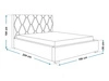 Polsterbett mit Bettkasten und Lattenrost 160x200 Tasso Grau
