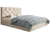Polsterbett mit Bettkasten und Lattenrost 120x200 Salento Beige
