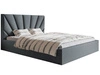 Polsterbett mit Bettkasten und Lattenrost 140x200 Orlo Dunkelgrau