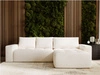 Ecksofa L-Form Rechts mit Schlaffunktion und Bettkasten Portland Creme