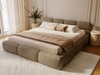 Polsterbett mit Bettkasten und Bettrost 120x200 Sweet Low Braun