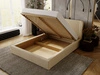 Polsterbett mit Bettkasten und Lattenrost 160x200 Malmo Beige