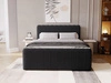 Boxspringbett mit Bettkasten 160x200 Osteno Schwarz