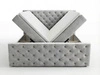 Boxspringbett mit Bettkasten 160x200 Montego Hellgrau