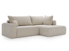 Ecksofa L-Form mit Schlaffunktion und Bettkasten Savana Bis Hellbeige