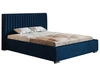 Polsterbett mit Bettkasten und Lattenrost 140x200 Toscania Dunkelblau