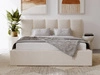 Polsterbett mit Bettkasten und Lattenrost 160x200 Lizbona  Beige