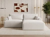Ecksofa L-Form mit Schlaffunktion und Bettkasten Serene Rechts Hellbeige