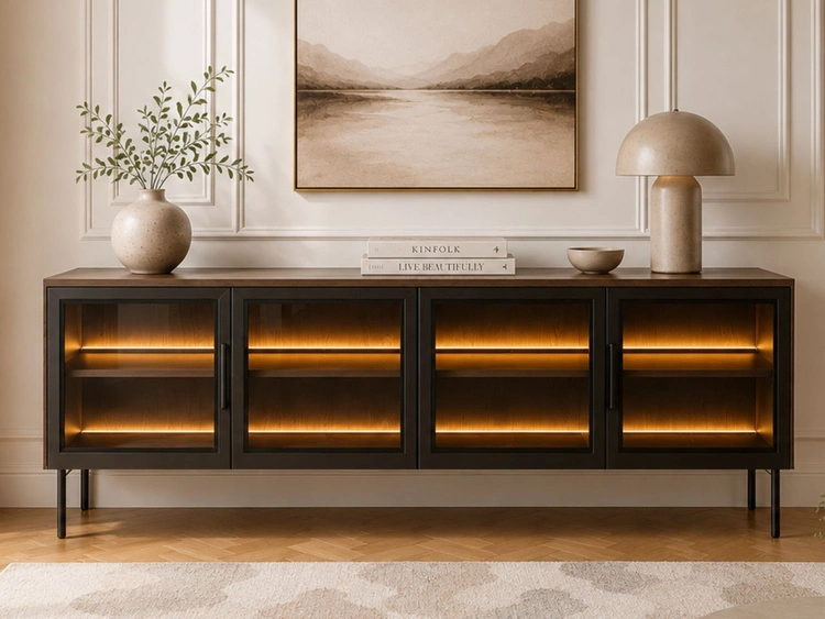 Wohnzimmer-Set Lumina Eiche Dunin
