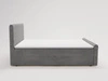 Boxspringbett mit Bettkasten 120x200 Lunaris Grau