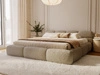 Polsterbett mit Bettkasten und Bettrost 140x200 Sweet Low Dunkelbeige