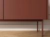 TV-Lowboard mit Türen Drevo Rot