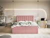 Boxspringbett mit Bettkasten 180x200 Denza Rosa