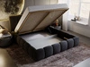 Polsterbett mit Bettkasten und Lattenrost 120x200 Cloud Anthrazit