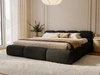 Polsterbett mit Bettkasten und Bettrost 180x200 Sweet Low Schwarz