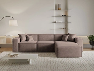 Ecksofa L-Form Rechts Arizona Braun