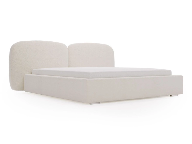 Polsterbett mit Bettkasten und Lattenrost 120x200 Palermo Creme