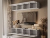 Hängende Wohnwand für das Wohnzimmer Nodoo Beton