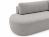 Ecksofa L-Form Rechts mit Schlaffunktion und Bettkasten Aurio O Grau