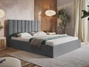 Polsterbett mit Bettkasten und Lattenrost 160x200 Sesto Grau