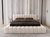 Polsterbett mit Bettkasten und Lattenrost 120x200 Italia Creme