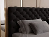 Boxspringbett mit Bettkasten 160x200 Bergamo Schwarz