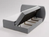 Boxspringbett mit Bettkasten 160x200 Bogota Dunkelgrau