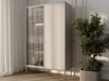 Vitrinenschrank mit Led Deo 166 cm Kaschmir