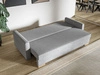 Schlafsofa mit Bettfunktion und Bettkasten Pori Grün