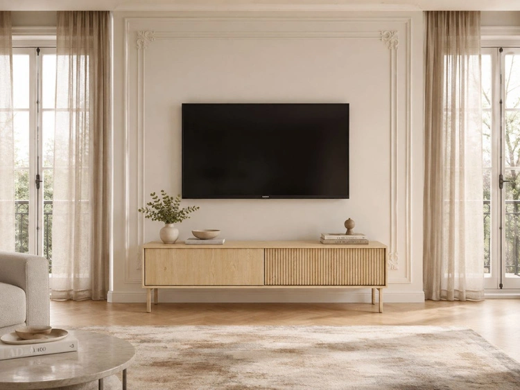 TV-Lowboard mit Türen 187 Gradimento Eiche Cremona