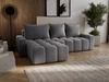 Ecksofa L-Form mit Schlaffunktion und Bettkasten Bresso Grau