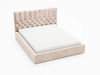 Polsterbett mit Bettkasten und Lattenrost 200x200 Roma Beige