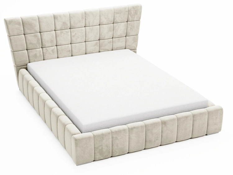 Polsterbett mit Bettkasten und Lattenrost 140x200 Paris Beige