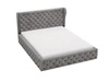 Polsterbett mit Bettkasten und Lattenrost 180x200 Kingston Grau