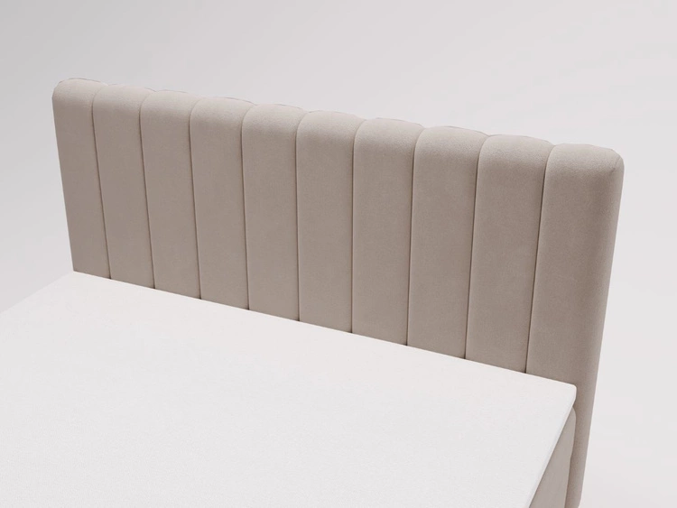 Boxspringbett mit Bettkasten 120x200 Primavera Beige