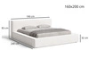 Polsterbett mit Bettkasten und Lattenrost 160x200 Mali Grau