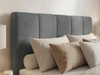 Boxspringbett mit Bettkasten 120x200 Vendi grau