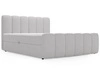 Boxspringbett mit Bettkasten 140x200 Bouclé-Stoff Cloud Grau