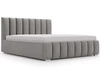 Polsterbett mit Bettkasten und Lattenrost 200x200 Neos Grau