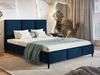 Polsterbett mit Lattenrost 140x200 Trio Dunkelblau
