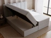 Boxspringbett mit Bettkasten 140x200 Maison Grau