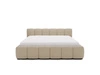 Polsterbett ohne Bettkasten mit Lattenrost 180x200 Cloud Low aus Bouclé-Stoff Dunkelbeige