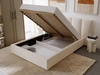 Polsterbett mit Bettkasten und Lattenrost 160x200 Lizbona  Beige