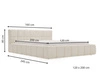 Polsterbett mit Bettkasten und Lattenrost 120x200 Alicante Dunkelgrau