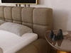 Polsterbett mit Bettkasten und Lattenrost 120x200 Alicante Boucle Braun