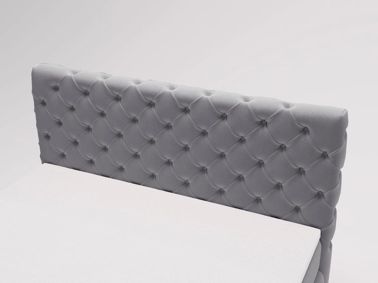 Boxspringbett mit Bettkasten 180x200 Canolo Grau