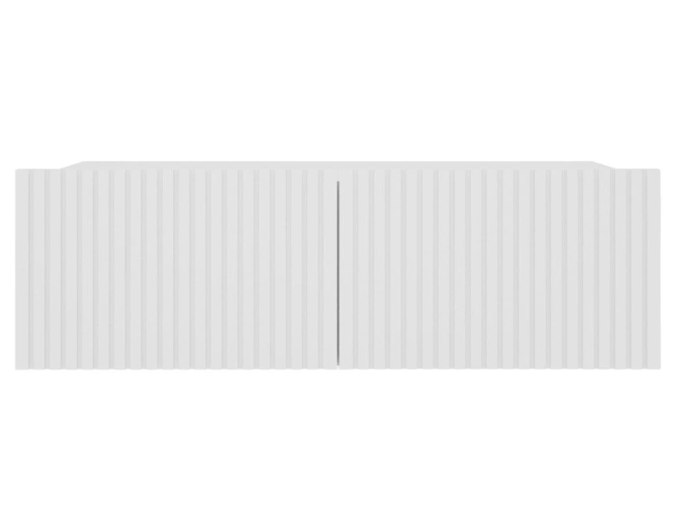 TV-Lowboard mit Türen 100 cm Kioto Weiß matt