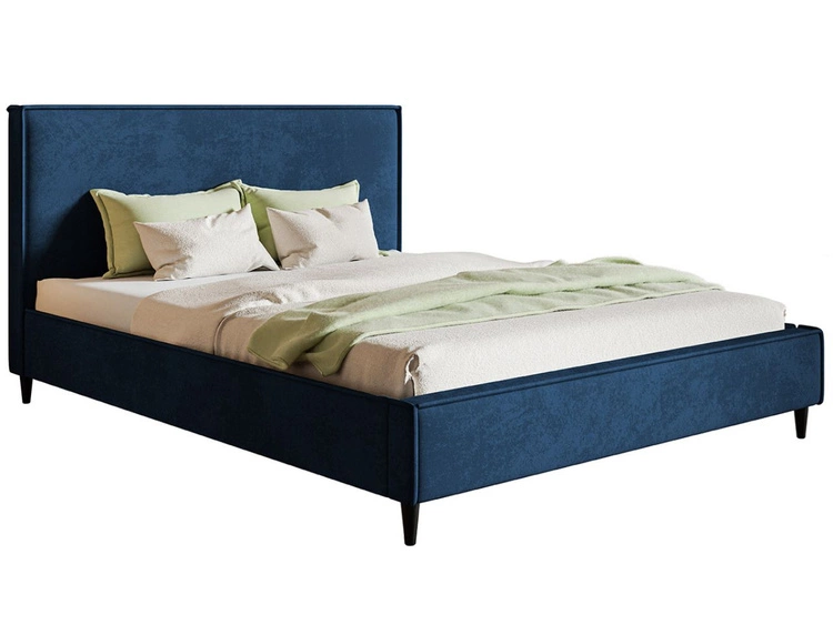 Polsterbett mit Lattenrost 120x200 Grenada Dunkelblau