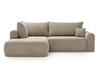 Ecksofa L-Form mit Schlaffunktion und Bettkasten Savana Bis Beige